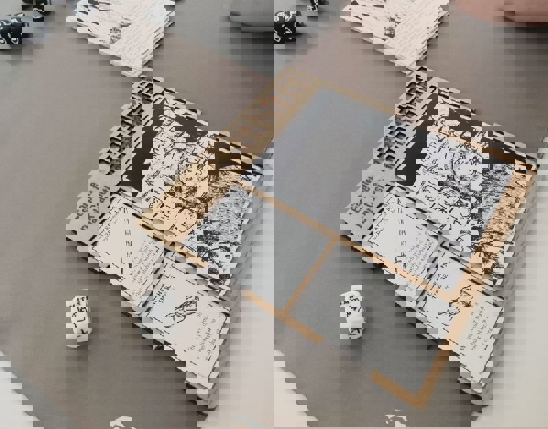 طرح تخته پخش فرار از قلعه تاریک مناسب برای استفاده در دستگاه های cnc چوب و cnc لیزر - laser cut escape the dark castle playerboard