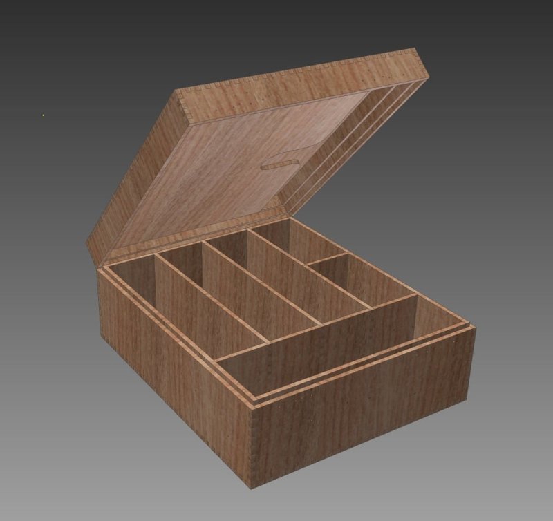 طرح جعبه ذخیره سازی کوچک دومینیون مناسب برای استفاده در دستگاه های cnc چوب و cnc لیزر - laser cut small dominion storage box