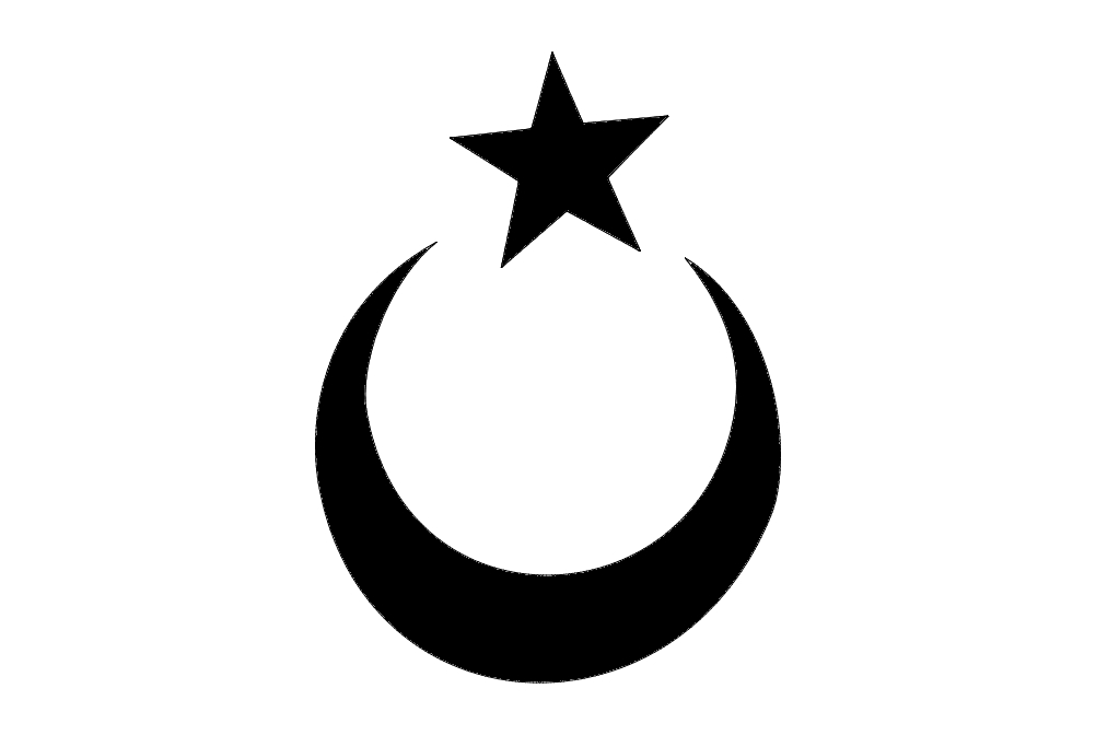 طرح ماه و ستاره مناسب برای استفاده در دستگاه های cnc چوب و cnc لیزر - moon star dxf file