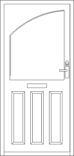 طرح فایل dwg درب چوبی مناسب برای استفاده در دستگاه های cnc چوب و cnc لیزر - wooden door dwg file