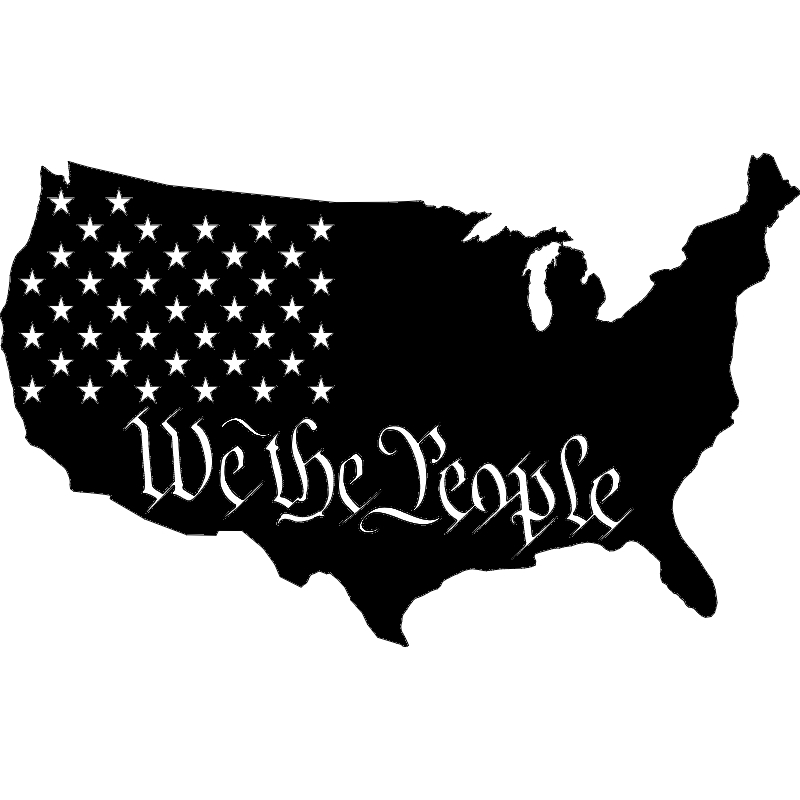 طرح ما مردم مناسب برای استفاده در دستگاه های cnc چوب و cnc لیزر - we the people dxf file