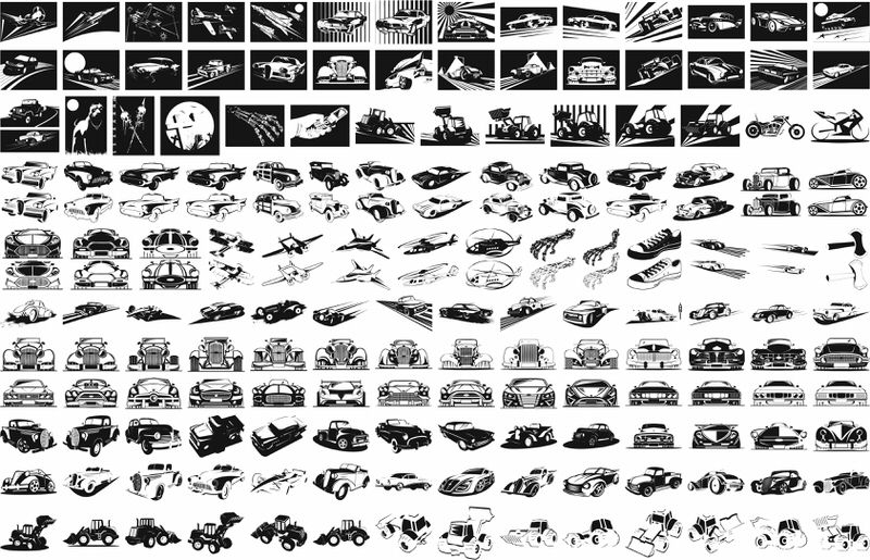 طرح وکتور هنری رایگان حمل و نقل مناسب برای استفاده در دستگاه های cnc چوب و cnc لیزر - transportation free vector art cdr file
