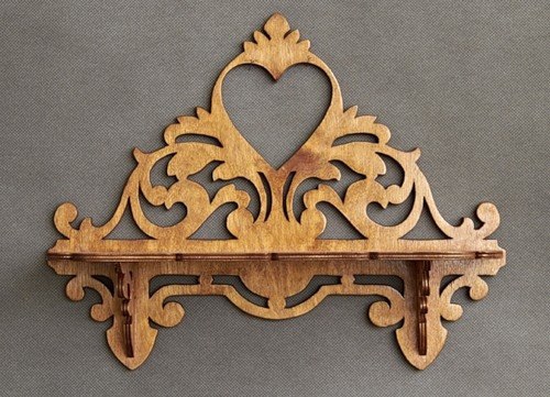 طرح فایل وکتور قفسه دیواری مناسب برای استفاده در دستگاه های cnc چوب و cnc لیزر - wall shelf vector cdr file