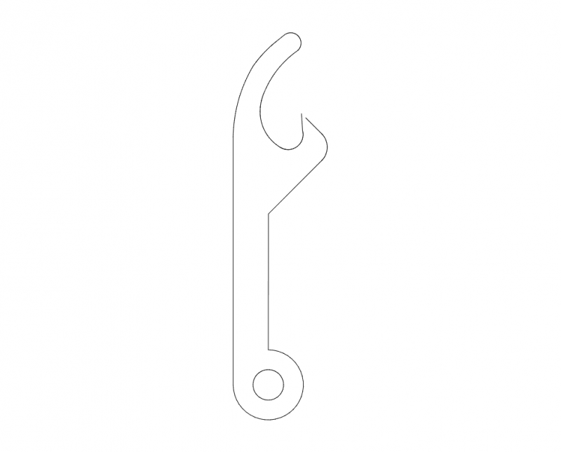 طرح بازکننده مناسب برای استفاده در دستگاه های cnc چوب و cnc لیزر - opener dxf file