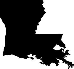 طرح نقشه لوئیزیانا مناسب برای استفاده در دستگاه های cnc چوب و cnc لیزر - louisiana map dxf file