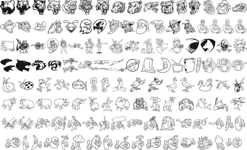 طرح فایل وکتور مجموعه میکس حیوانات مناسب برای استفاده در دستگاه های cnc چوب و cnc لیزر - animals mix vector pack cdr file