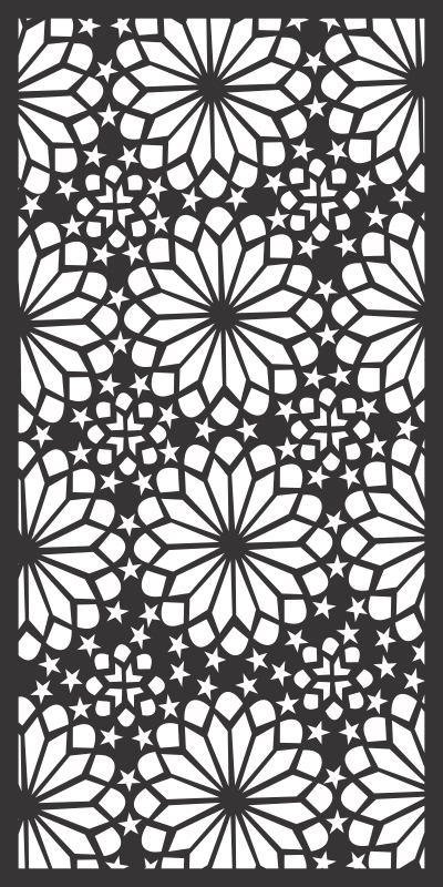 طرح بدون درز تزئینی گرد مراکشی مناسب برای استفاده در دستگاه های cnc چوب و cnc لیزر - ornamental round morocco seamless pattern cdr file