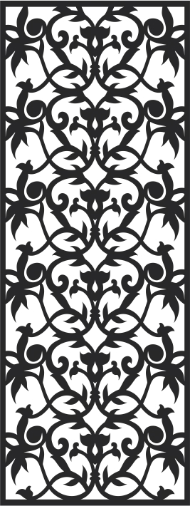 طرح فایل وکتور طرح گل بدون درز مناسب برای استفاده در دستگاه های cnc چوب و cnc لیزر - floral seamless pattern vector cdr file