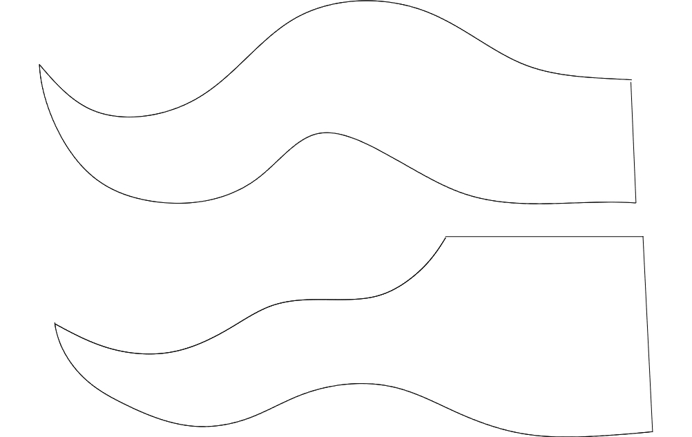 طرح پرچم کارناوال مناسب برای استفاده در دستگاه های cnc چوب و cnc لیزر - carnival flag dxf file