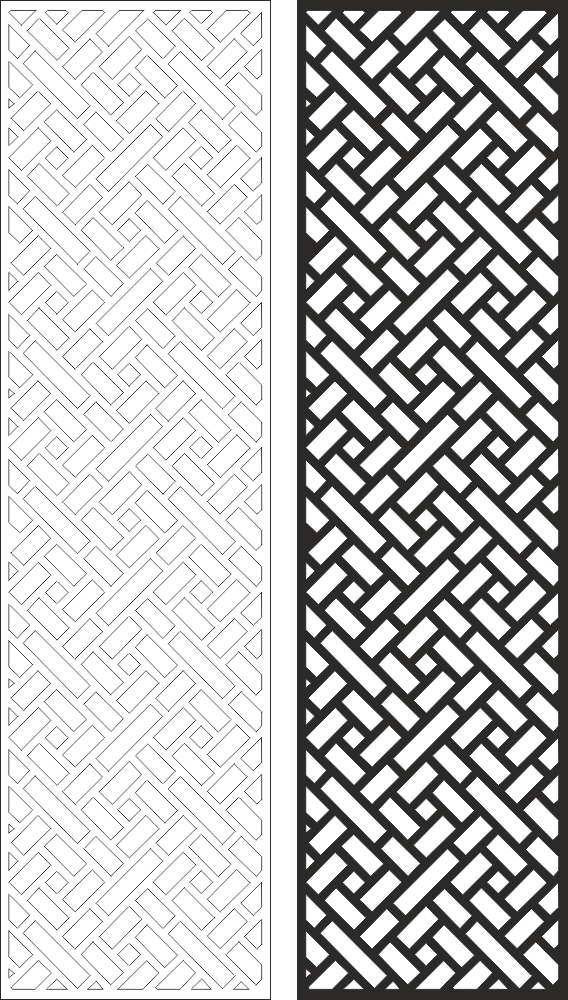 طرح cnc لیزری طرح پنل دیواری مناسب برای استفاده در دستگاه های cnc چوب و cnc لیزر - wall panel screen design cnc laser cdr file