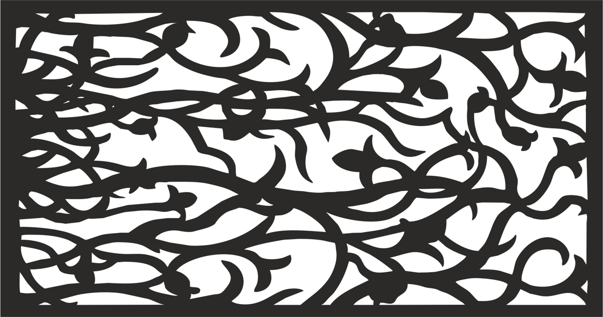 طرح پنل تزئینی مناسب برای استفاده در دستگاه های cnc چوب و cnc لیزر - decorative panel pattern cdr file