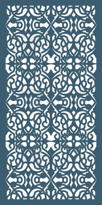 طرح پرده تزئینی مناسب برای استفاده در دستگاه های cnc چوب و cnc لیزر - laser cut decorative screen dxf file