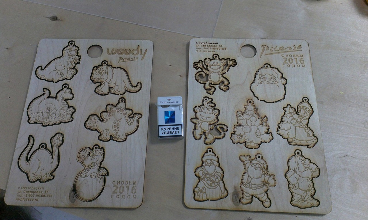 طرح ۱ - اسباب‌بازی‌های سال نو مناسب برای استفاده در دستگاه های cnc چوب و cnc لیزر - 1novogodnie igrushki cdr file