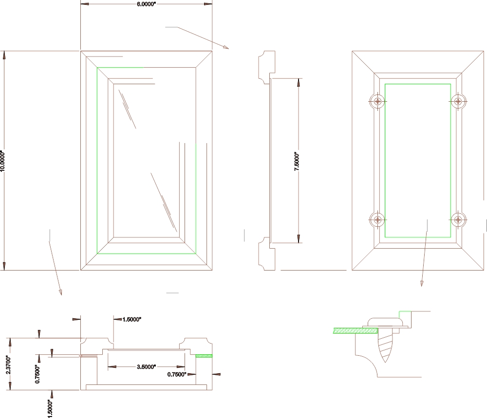 طرح رطوبت ساز مناسب برای استفاده در دستگاه های cnc چوب و cnc لیزر - humidor dxf file