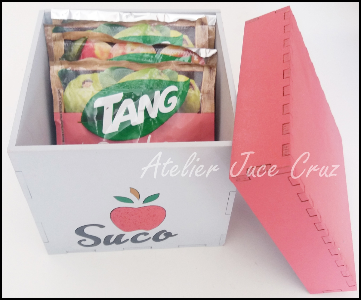 طرح caixa suco juce fez 10x10x9 مناسب برای استفاده در دستگاه های cnc چوب و cnc لیزر - caixa suco juce fez 10x10x9 dxf file