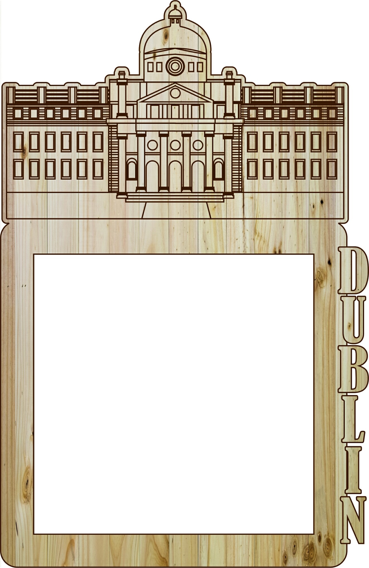 طرح قاب عکس دوبلین مناسب برای استفاده در دستگاه های cnc چوب و cnc لیزر - laser cut photo frame dublin dxf file