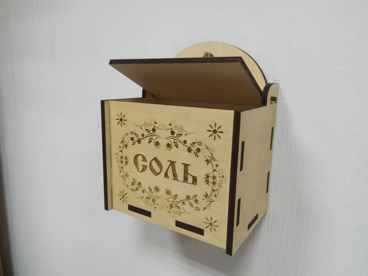 طرح جعبه دیواری با درب، مناسب برای استفاده در دستگاه های cnc چوب و cnc لیزر - laser cut decor wall mounted box with lid template cdr file