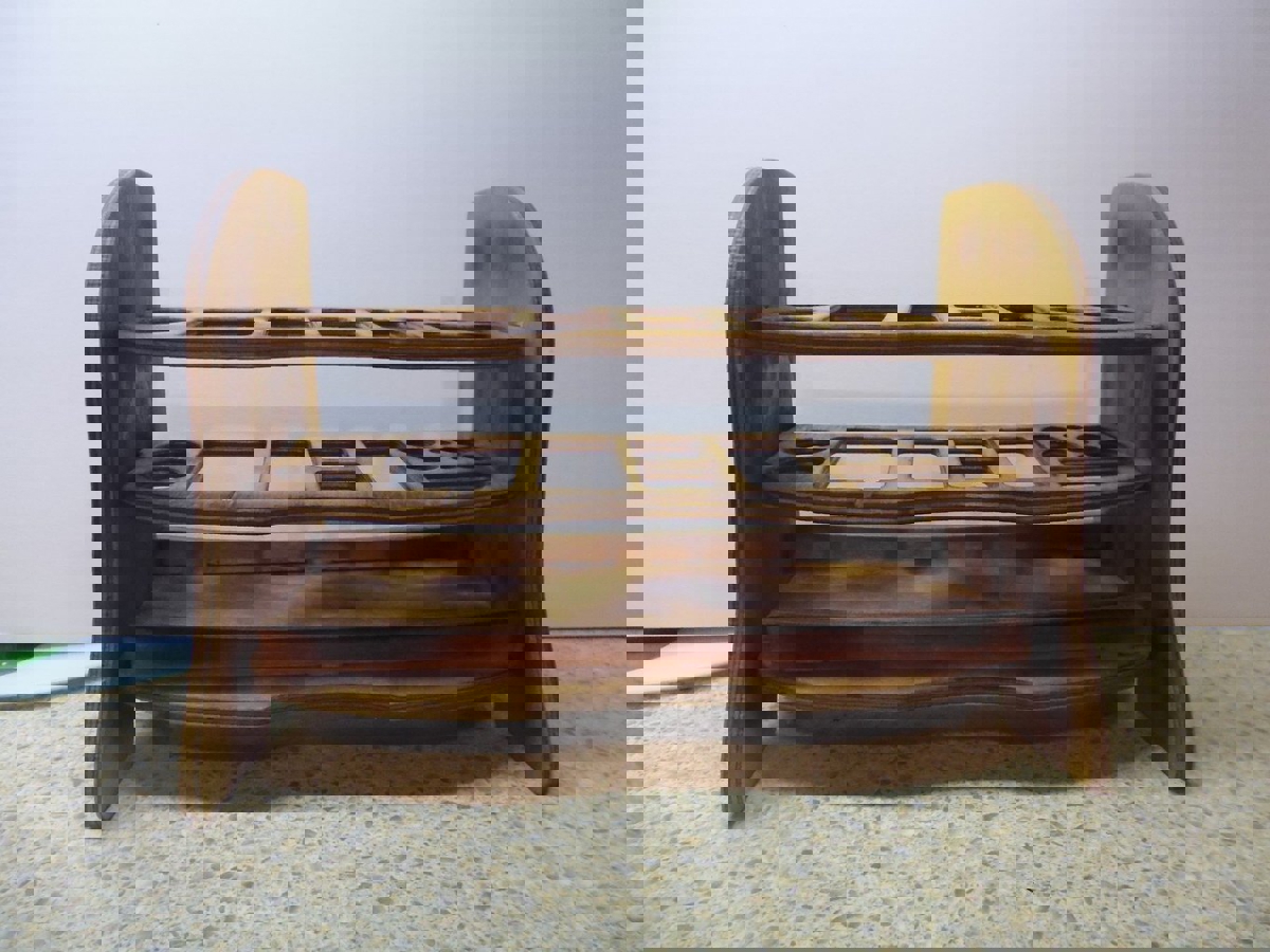 طرح قفسه ابزار مناسب برای استفاده در دستگاه های cnc چوب و cnc لیزر - laser cut tool storage rack svg file