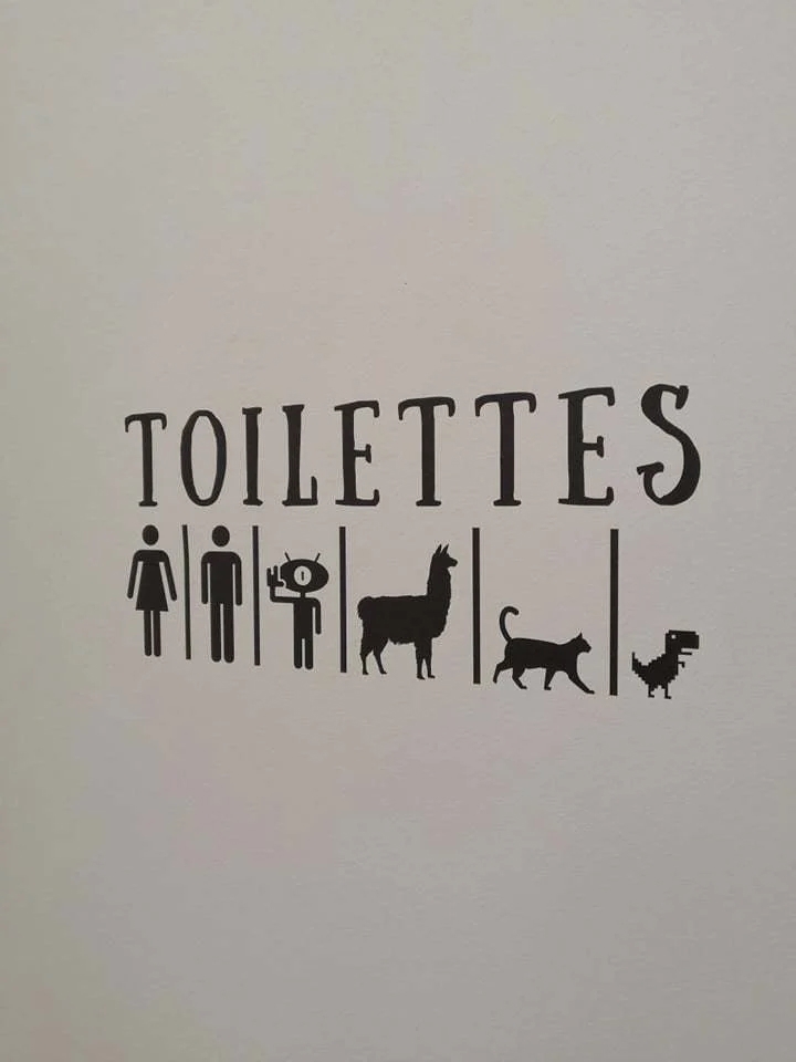 طرح برچسب دیواری سرویس بهداشتی مناسب برای استفاده در دستگاه های cnc چوب و cnc لیزر - laser cut toilet wall stickers dxf file