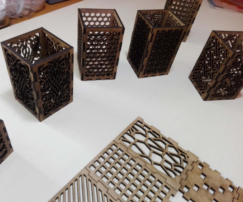 طرح جاشمعی های چوبی برای دکوراسیون منزل مناسب برای استفاده در دستگاه های cnc چوب و cnc لیزر - laser cut wooden candle holders home decor cdr file