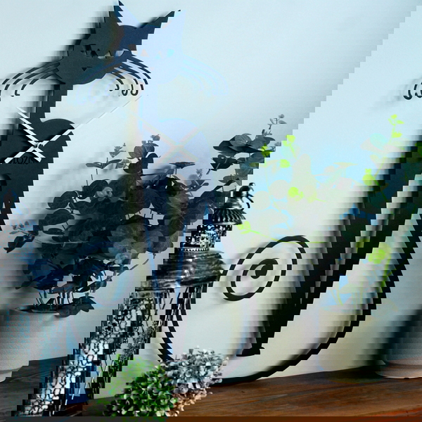 طرح ساعت دیواری طرح گربه ناز کارتونی مناسب برای استفاده در دستگاه های cnc چوب و cnc لیزر - laser cut cartoon cute cat wall clock cdr file