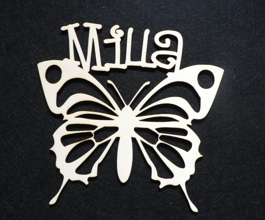 طرح تزیین دیوار با پروانه مناسب برای استفاده در دستگاه های cnc چوب و cnc لیزر - laser cut butterfly wall decor cdr file