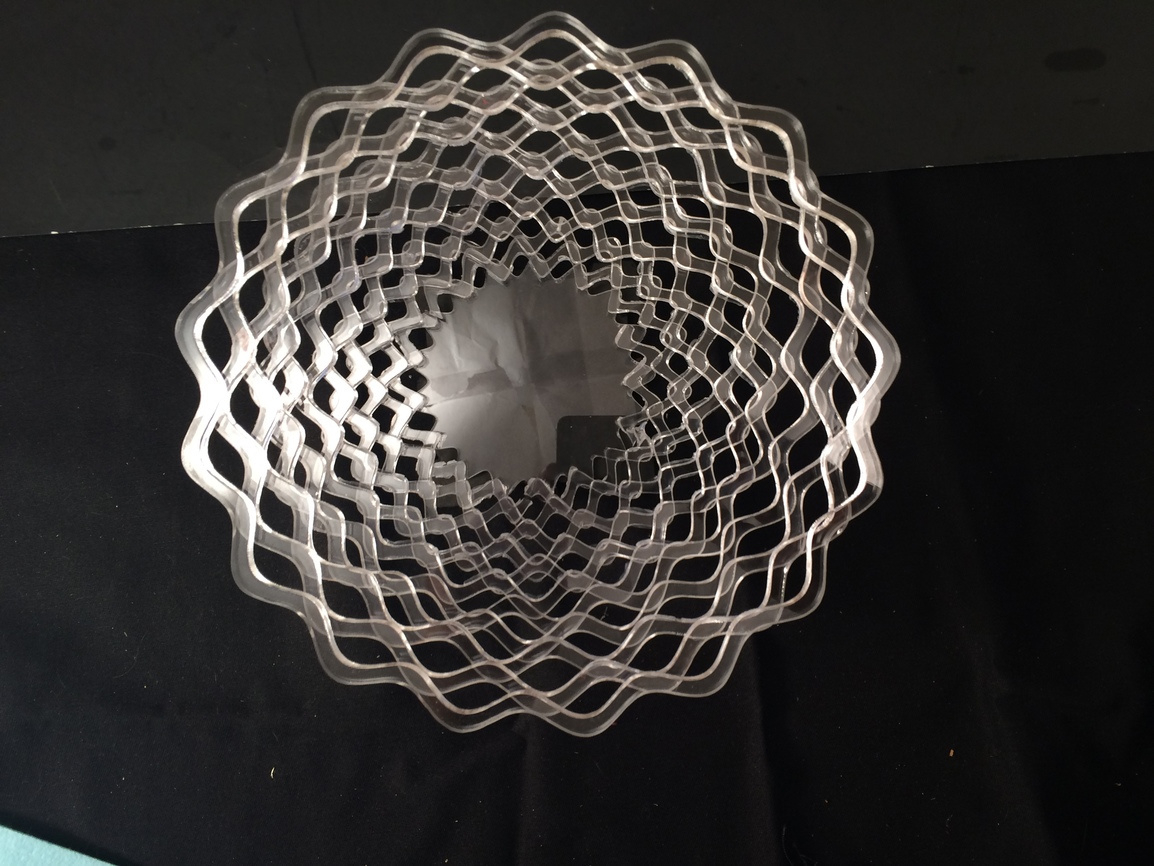 طرح سبد اکریلیک مناسب برای استفاده در دستگاه های cnc چوب و cnc لیزر - laser cut acrylic basket svg file