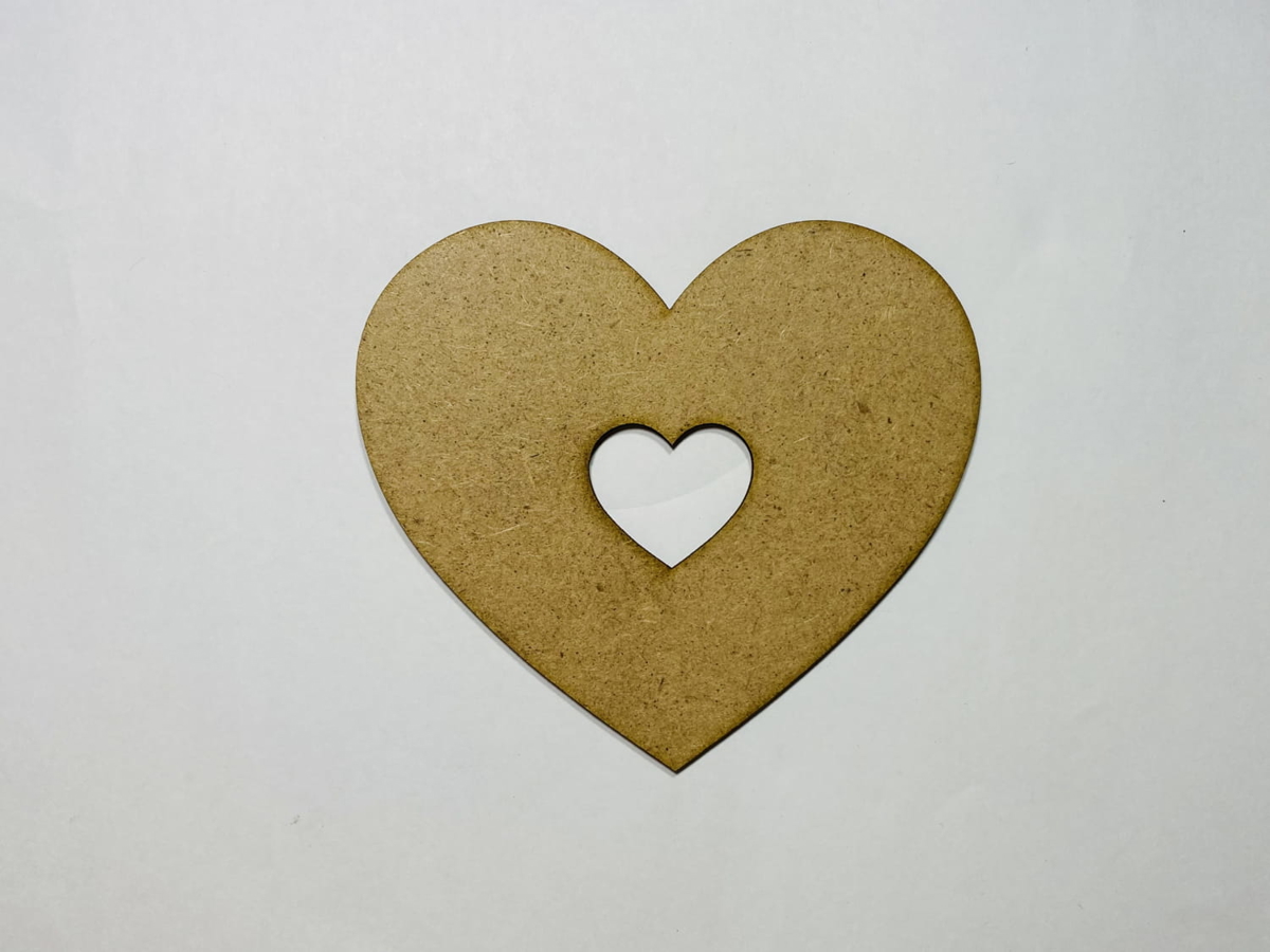 طرح قلب چوبی طرح قلب چوبی ناتمام مناسب برای استفاده در دستگاه های cnc چوب و cnc لیزر - laser cut wooden heart cutout unfinished wood heart shape cdr file