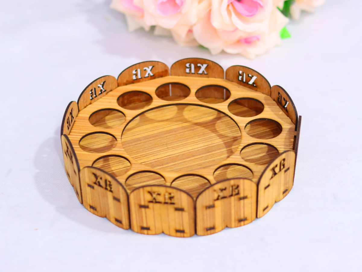 طرح سه بعدی با فرمت 3mm تخم مرغ عید پاک مناسب برای استفاده در دستگاه های cnc چوب و cnc لیزر - laser cut decorative easter egg stand 3mm cdr file