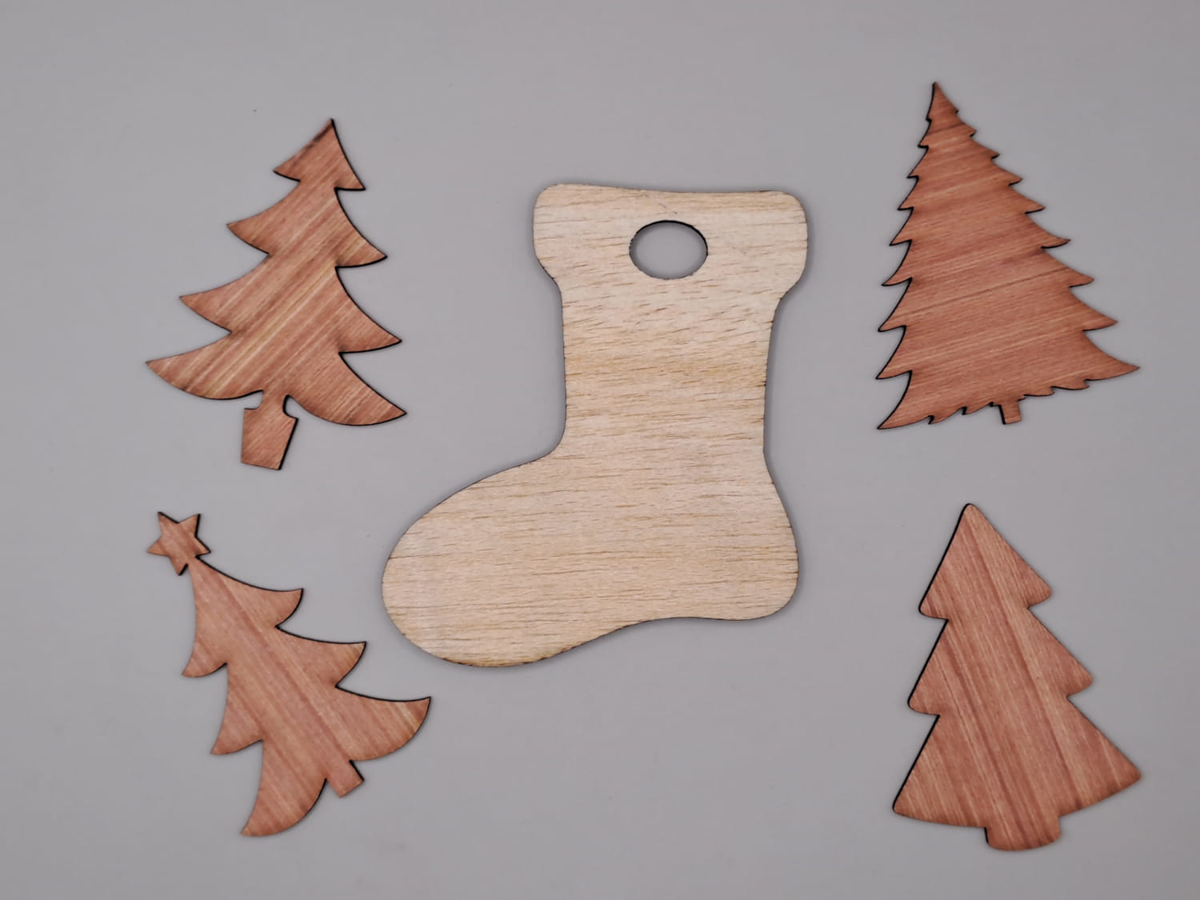 طرح فایل کورل cdr جوراب کریسمس طرح چوب مناسب برای استفاده در دستگاه های cnc چوب و cnc لیزر - laser cut christmas stocking wood cutout shape unfinished cdr file