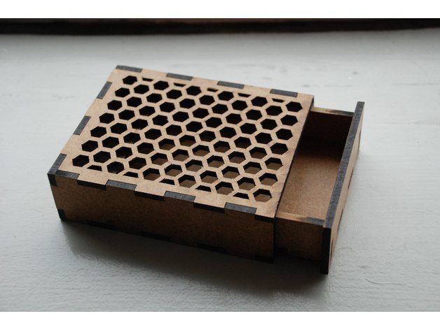 طرح جعبه مناسب برای استفاده در دستگاه های cnc چوب و cnc لیزر - laser cut box ai file
