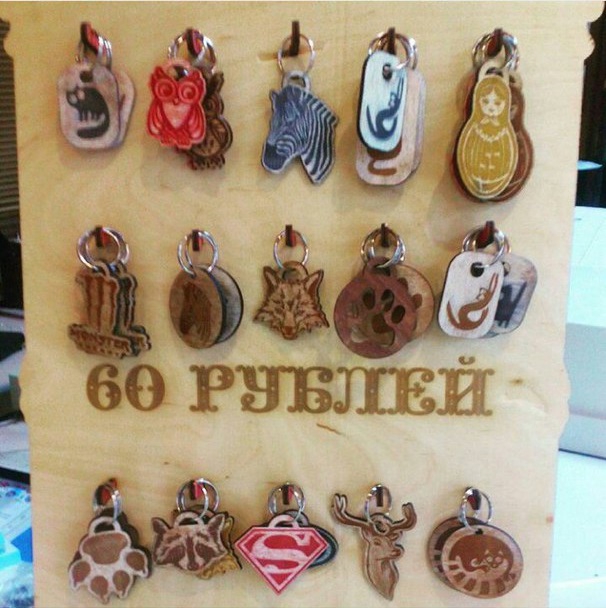 طرح مجموعه جاکلیدی های مناسب برای استفاده در دستگاه های cnc چوب و cnc لیزر - laser cut keychains collection cdr file
