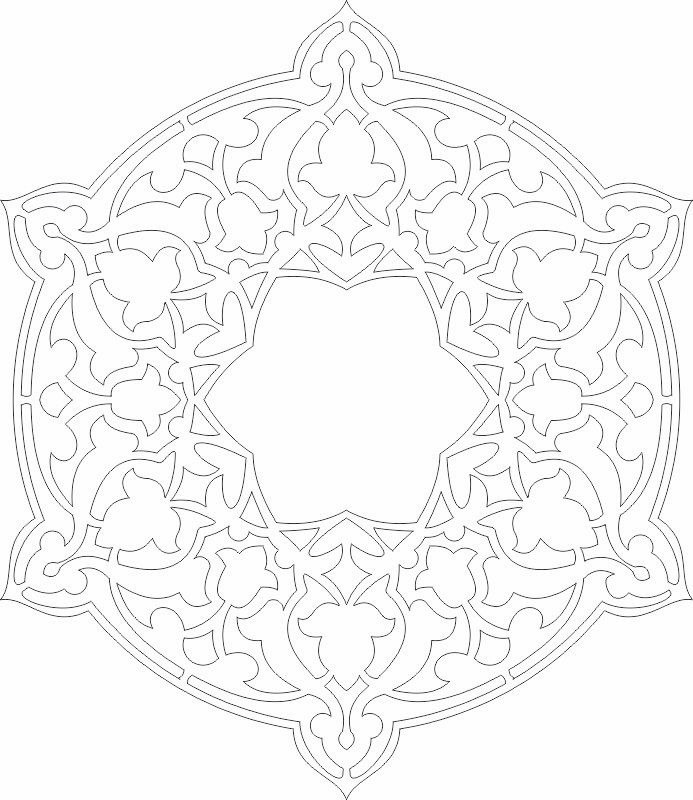 طرح الگوی ماندالا (چرخ هستی) مناسب برای استفاده در دستگاه های cnc چوب و cnc لیزر - mandala pattern design cdr file