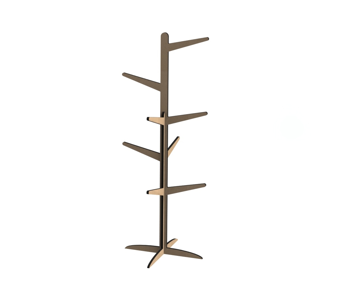 طرح جا شمعی پارچه ای طرح اتاق کودک مناسب برای استفاده در دستگاه های cnc چوب و cnc لیزر - laser cut cloth hanging stand for kids room dxf file