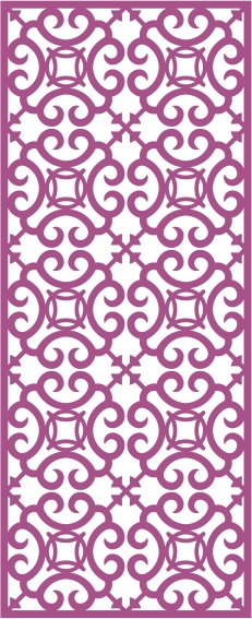 طرح پنل وکتور بدون درز ۲۳۲ مناسب برای استفاده در دستگاه های cnc چوب و cnc لیزر - laser cut vector panel seamless 232 cdr file