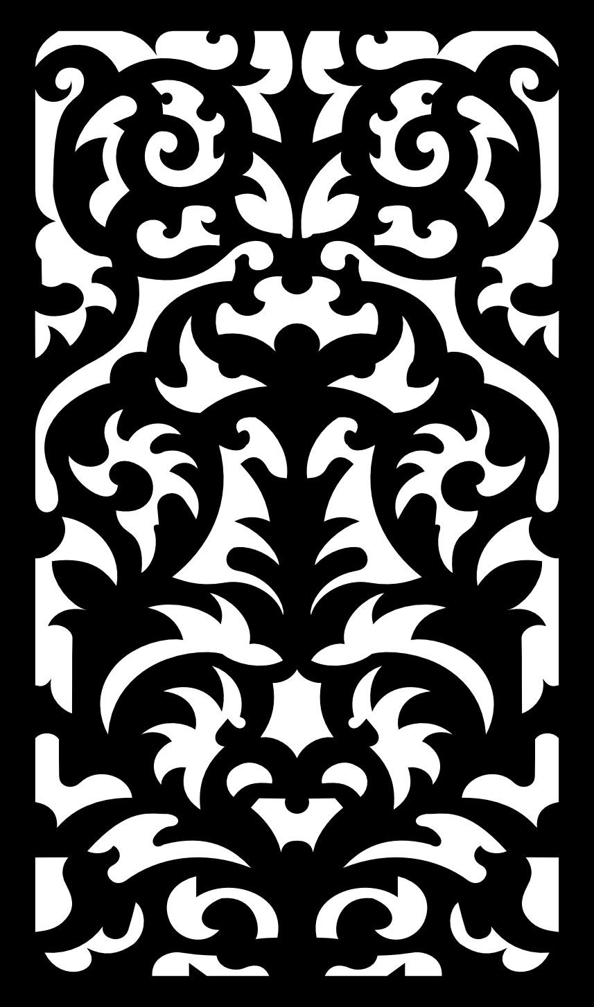 طرح الگوی گل مناسب برای استفاده در دستگاه های cnc چوب و cnc لیزر - floral pattern svg file
