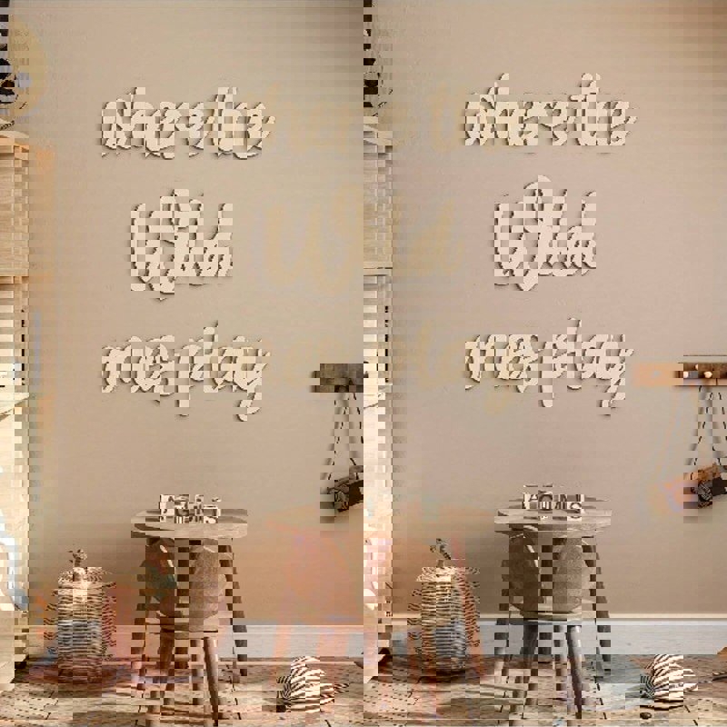 طرح جایی که وحشی‌ها بازی می‌کنند، دکور اتاق کودک مناسب برای استفاده در دستگاه های cnc چوب و cnc لیزر - laser cut where the wild ones play nursery decor