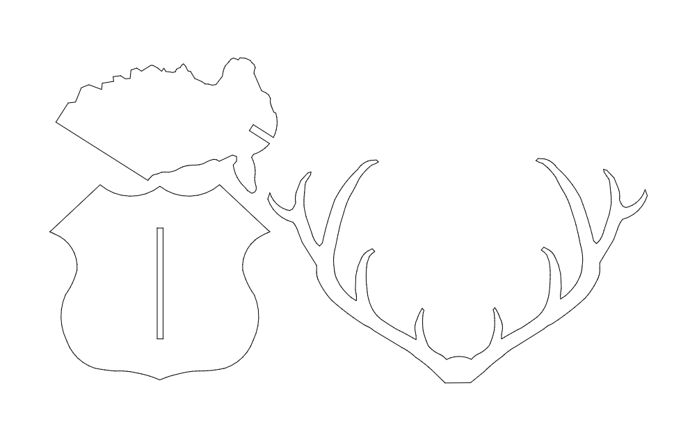 طرح سه بعدی سر گوزن مناسب برای استفاده در دستگاه های cnc چوب و cnc لیزر - deer head 3d dxf file