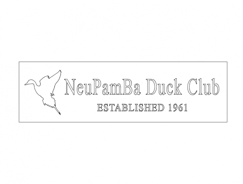 طرح باشگاه اردک نئوپامبا مناسب برای استفاده در دستگاه های cnc چوب و cnc لیزر - duck neupamba duck club dxf file