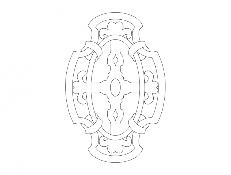 طرح نماد مناسب برای استفاده در دستگاه های cnc چوب و cnc لیزر - emblem dxf file