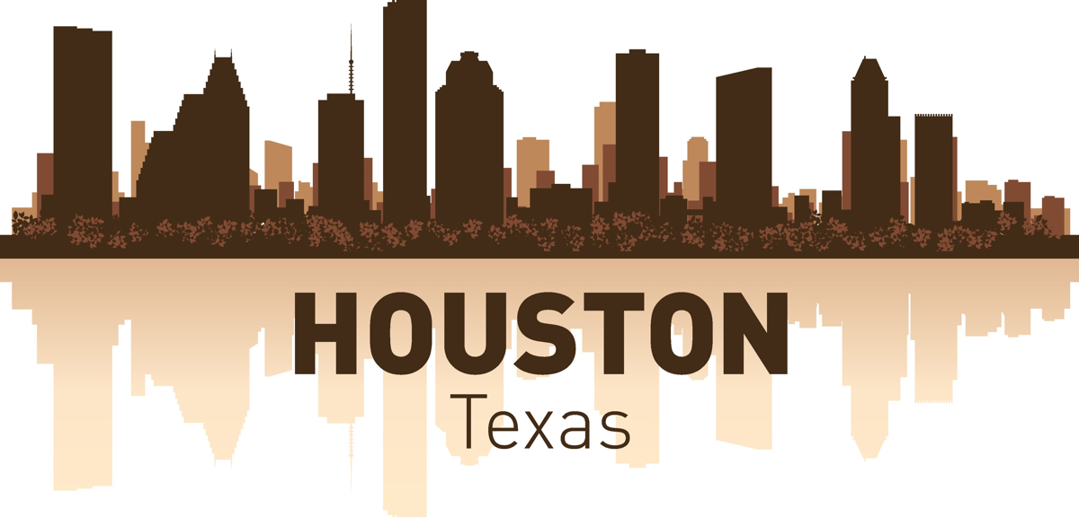 طرح آسمان شهر هوستون مناسب برای استفاده در دستگاه های cnc چوب و cnc لیزر - houston skyline cdr file