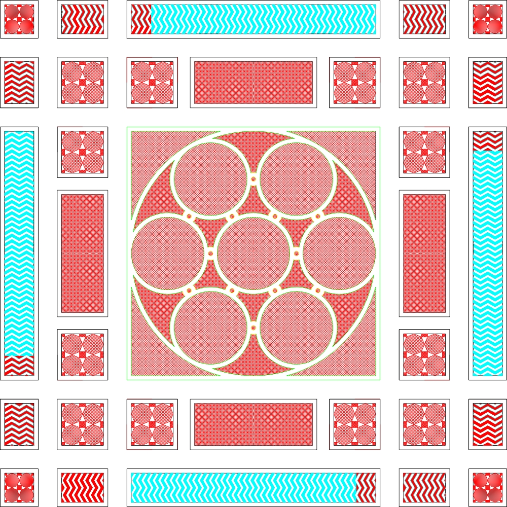 طرح فایل اتوکد طرح تزئینی dwg مناسب برای استفاده در دستگاه های cnc چوب و cnc لیزر - autocad decorative pattern dwg file
