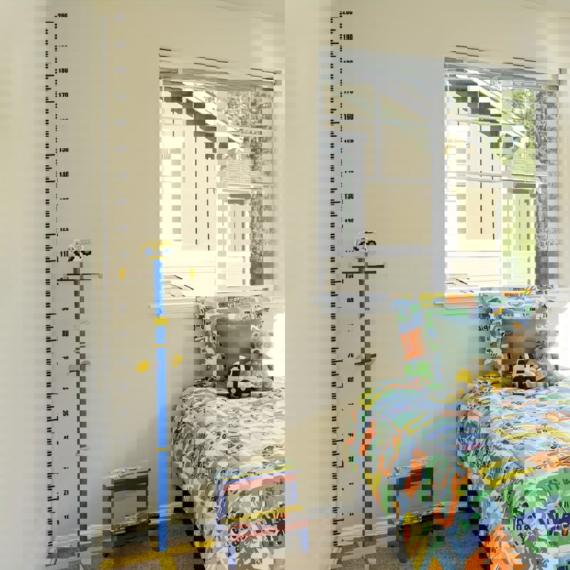 طرح برچسب دیواری نمودار رشد مینیمالیستی ، برچسب اندازه‌گیری ارتفاع برای دکوراسیون اتاق مناسب برای استفاده در دستگاه های cnc چوب و cnc لیزر - laser cut minimalist growth chart wall sticker height measurement decal for room decor