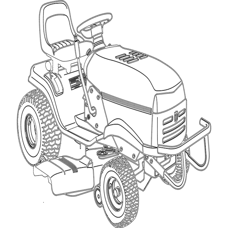 طرح تراکتور چمن زنی مناسب برای استفاده در دستگاه های cnc چوب و cnc لیزر - lawn mower tractor dxf file