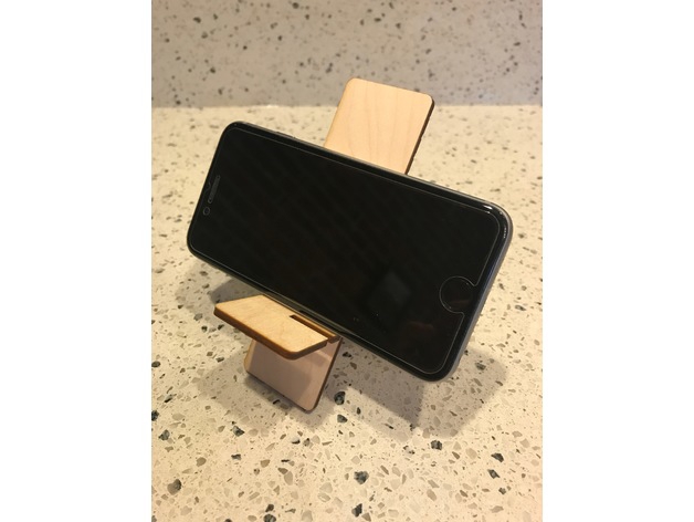 طرح پایه آیفون مناسب برای استفاده در دستگاه های cnc چوب و cnc لیزر - iphone stand dxf file