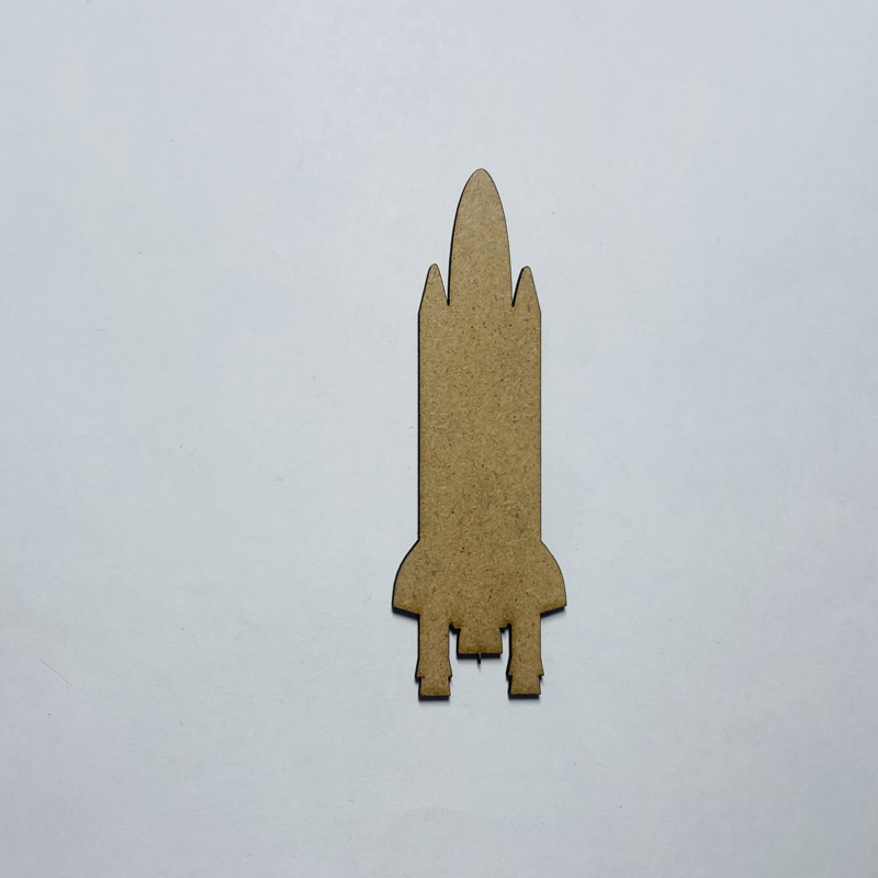طرح شاتل فضایی چوبی ناتمام مناسب برای استفاده در دستگاه های cnc چوب و cnc لیزر - laser cut space shuttle wooden cutout unfinished craft cdr file