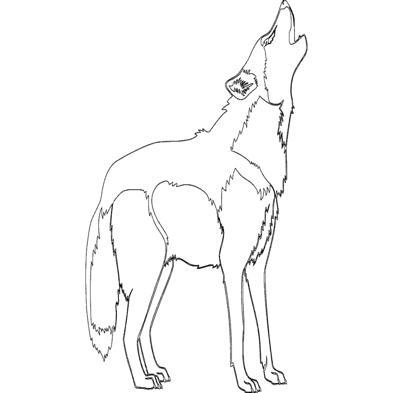 طرح سیلوئت سگ شکاری مناسب برای استفاده در دستگاه های cnc چوب و cnc لیزر - hound dog silhouette dxf file