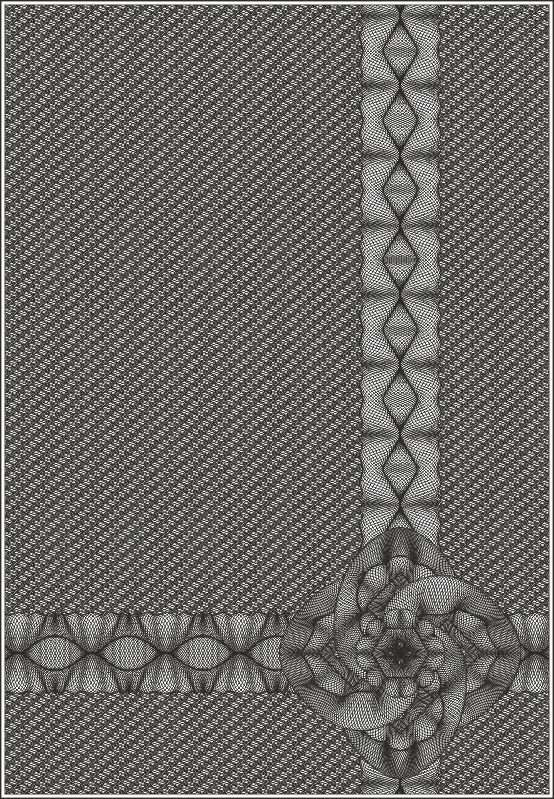 طرح با طرح وکتور بدون درز گیلوش مناسب برای استفاده در دستگاه های cnc چوب و cnc لیزر - guilloche vector seamless illustration cdr file