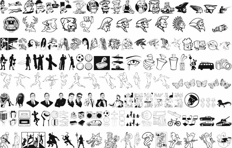 طرح بسته وکتوری مناسب برای استفاده در دستگاه های cnc چوب و cnc لیزر - vector pack cdr file