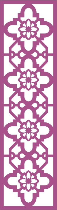 طرح پنل وکتور بدون درز شماره ۲۴۴ مناسب برای استفاده در دستگاه های cnc چوب و cnc لیزر - laser cut vector panel seamless 244 cdr file